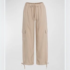Splendid Beige Cargo Track Pants